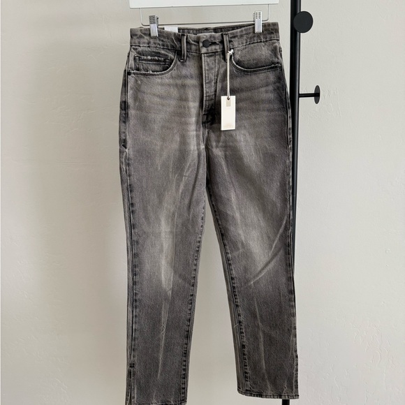 Good American Good Boy Grey High Rise Jeans NWT - Picture 4 of 8